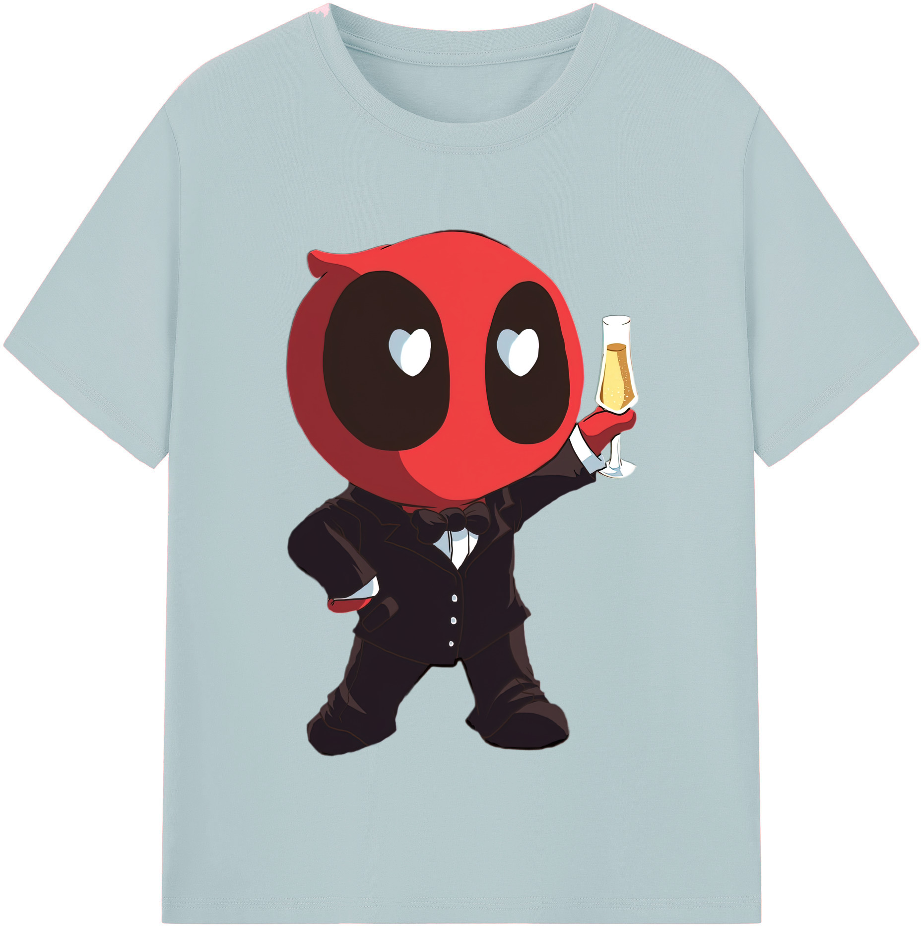 （画像用） Deadpool デッドプール 綿100％半袖Tシャツ（フロントプリント）